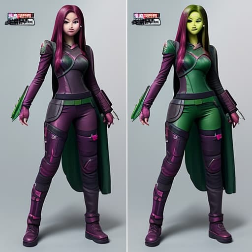  :50 Jennie Kim, Gamora, full body