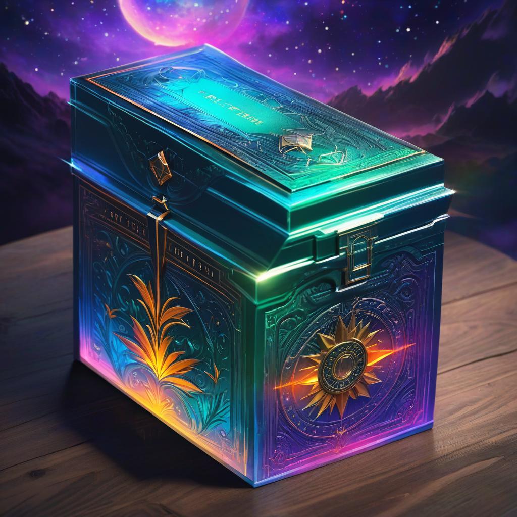  ethereal fantasy concept art of picture of pistol packaging box. magnificent, celestial, ethereal, painterly, epic, majestic, magical, fantasy art, cover art, dreamy