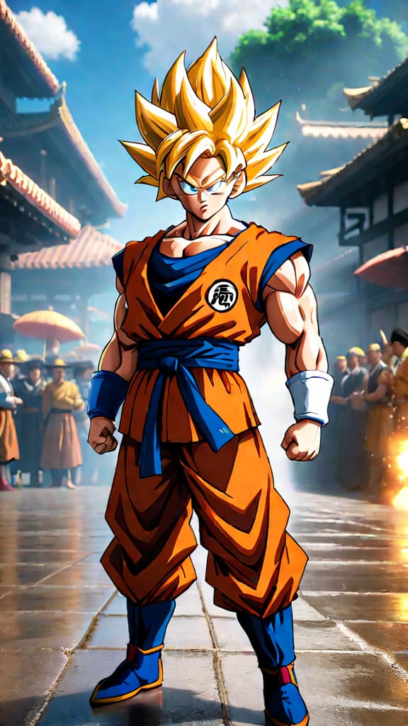  anime art: dragon ball super: broly prepare for epic battles and stunning animation! hyperrealistic, full body, detailed clothing, highly detailed, cinematic lighting, stunningly beautiful, intricate, sharp focus, f/1. 8, 85mm, (centered image composition), (professionally color graded), ((bright soft diffused light)), volumetric fog, trending on instagram, trending on tumblr, HDR 4K, 8K