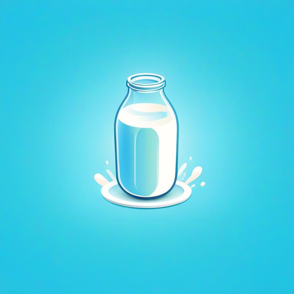  design of a minimalistic logo depicting the health production with milk in blue, milky, green colors. add lines as an additional design element. v 5, logo hyperrealistic, full body, detailed clothing, highly detailed, cinematic lighting, stunningly beautiful, intricate, sharp focus, f/1. 8, 85mm, (centered image composition), (professionally color graded), ((bright soft diffused light)), volumetric fog, trending on instagram, trending on tumblr, HDR 4K, 8K