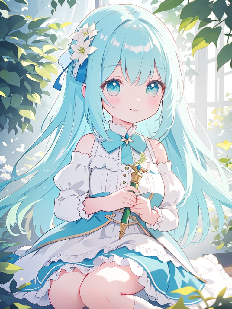  ,cute,pastel colors,light blue hair,off the shoulder,frilled ,,black knee socks,long hair,a shy smile,ided hair,mysterious landscape,high image quality,high quality,beautiful ilrations,ultra detailed,ultra hd,8k,clear eyes hyperrealistic, full body, detailed clothing, highly detailed, cinematic lighting, stunningly beautiful, intricate, sharp focus, f/1. 8, 85mm, (centered image composition), (professionally color graded), ((bright soft diffused light)), volumetric fog, trending on instagram, trending on tumblr, HDR 4K, 8K