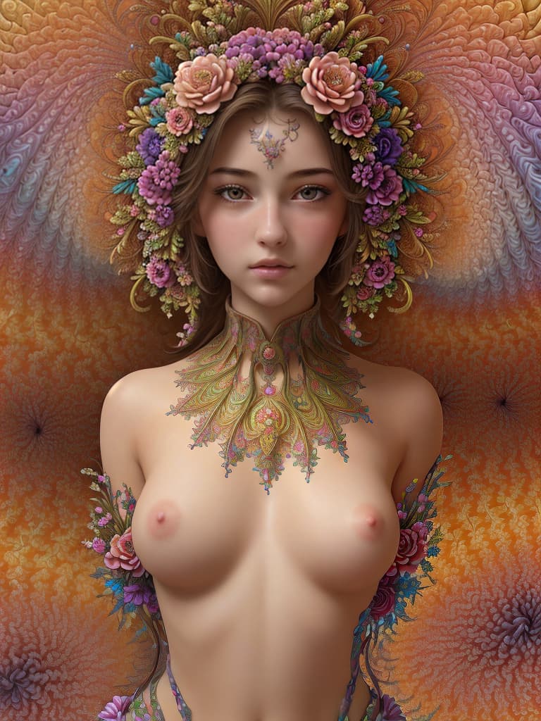  1girl,(masterpiece, top quality, best quality, official art, beautiful and aesthetic:1.2),(1girl),extreme detailed,flowers,(fractal art:1.3),colorful,highest detailed,