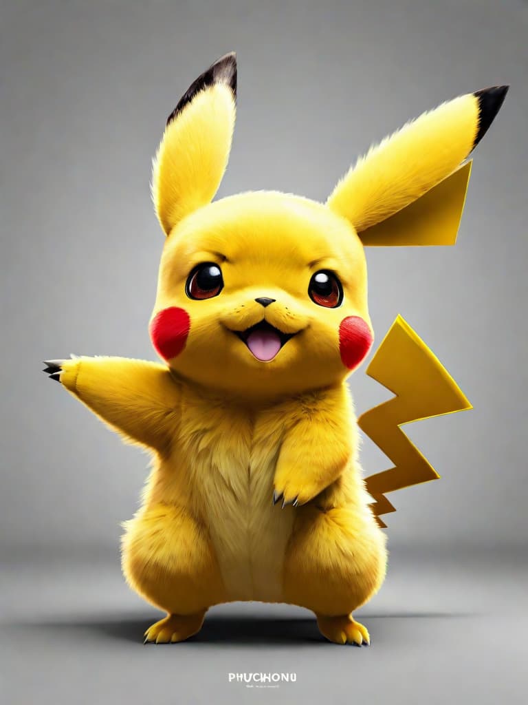  ultra realistic anime pokemon pikachu with human body