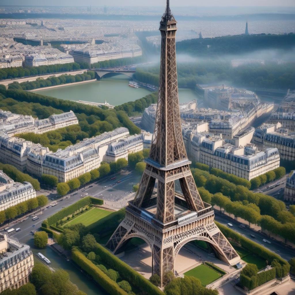  A girl is sitting on the Eiffel Tower hyperrealistic, full body, detailed clothing, highly detailed, cinematic lighting, stunningly beautiful, intricate, sharp focus, f/1. 8, 85mm, (centered image composition), (professionally color graded), ((bright soft diffused light)), volumetric fog, trending on instagram, trending on tumblr, HDR 4K, 8K