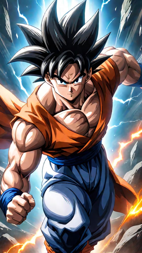  anime art: goku from dragon ball surpassing angels with his mastered ultra instinct, endless possibilities and high stakes. hyperrealistic, full body, detailed clothing, highly detailed, cinematic lighting, stunningly beautiful, intricate, sharp focus, f/1. 8, 85mm, (centered image composition), (professionally color graded), ((bright soft diffused light)), volumetric fog, trending on instagram, trending on tumblr, HDR 4K, 8K