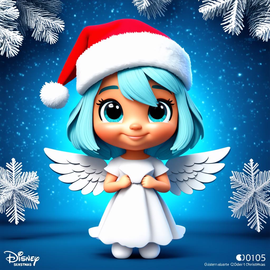  big head, big eyes, caricature, a caricature, rendering, (figurativism:0.8), paper cut cute christmas angel on solid white background, pastel shades , epic realistic, pixar style, disney, (cycles render:1.3), caustics, (glossy:0.58), (artstation:0.2), cute