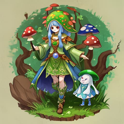  humanoid mushroom, druid