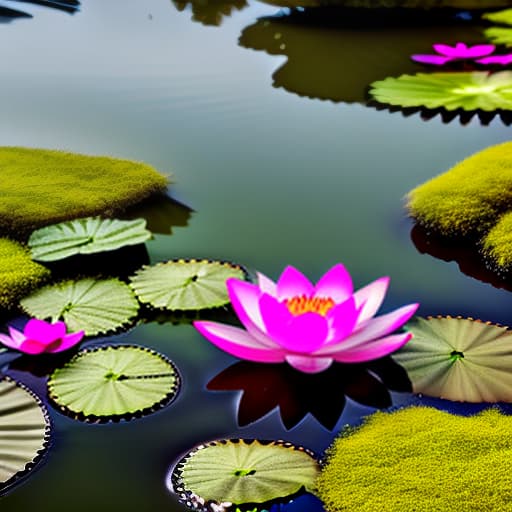 wa-vy style glowing lotus, in the middle of the swamp hyperrealistic, full body, detailed clothing, highly detailed, cinematic lighting, stunningly beautiful, intricate, sharp focus, f/1. 8, 85mm, (centered image composition), (professionally color graded), ((bright soft diffused light)), volumetric fog, trending on instagram, trending on tumblr, HDR 4K, 8K