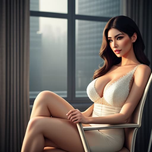  hotestgirl siting on chair hyperrealistic, full body, detailed clothing, highly detailed, cinematic lighting, stunningly beautiful, intricate, sharp focus, f/1. 8, 85mm, (centered image composition), (professionally color graded), ((bright soft diffused light)), volumetric fog, trending on instagram, trending on tumblr, HDR 4K, 8K