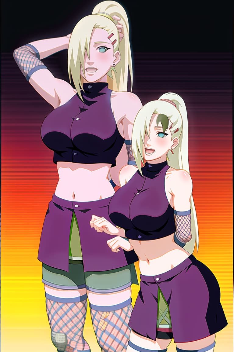  (yamanaka ino:1.2), hair down,(masterpiece, best quality:1.2), illustration, absurdres, highres, extremely detailed,fullbody,breast grab