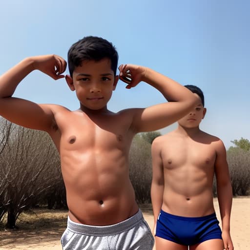  A boy with six packs