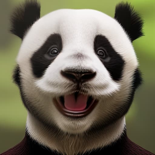 redshift style Smiling panda