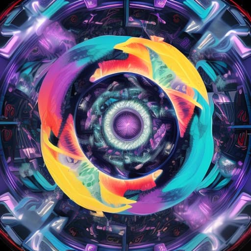  create a vibrant and dynamic avatar for a youtube channel called vibe vortex. the avatar should have a visually expressed vortex or spiral, symbolizing energy and movement. use bright, rich colors such as purple, blue and pink to create a futuristic and attention grabbing effect. in the center or at the top of the image, place the name 'vibe vortex' in a modern, easy to read font. in general, design should convey a sense of dynamism, creativity and positive energy