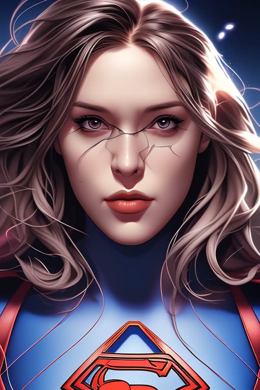  superhero portrait ,digital art work