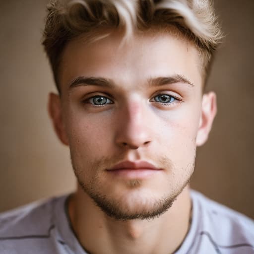 portrait+ style Russian LGBT queer twink blonde hunk dude face