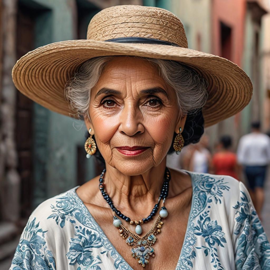  cute old puerto rican woman with large s full body photo realistic, highly intricate and detailed, masterpiece, ultra high res,photography,8k resolution