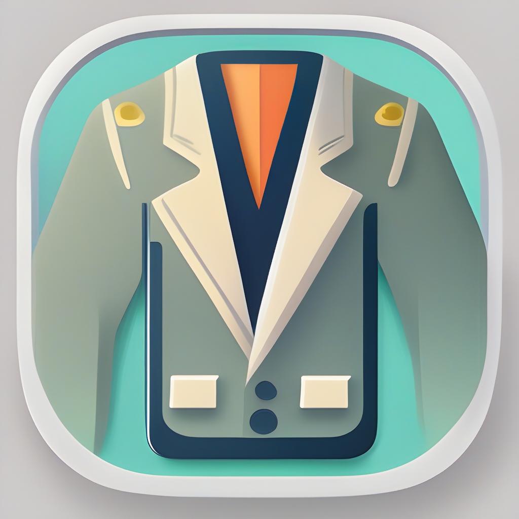  app icon of smartphone dressed up with jacket