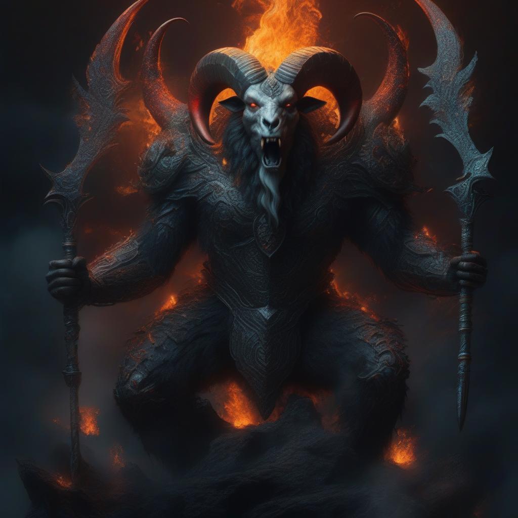  ((pencil drawing)), full body, well lit, fire glow, glowing veins, horror theme, nightmarish devilishly evil Capricorn the Sea-Goat which is top half goat with its lower half from abdomen down is that of a fish to represent different zodiac signs , Capricorn award winning horror detailed designed, ultra detailed, hyper focus, high res, unreal engine, masterpiece, full body, masterly detailed. horror theme, scary, spooky, full body shot with hyperdimensional totem implants. blood gore, badass Capricorn, destruction, hellish, nightmare, horror, full body, Character created by artstation, --s 1000 --c 100 --q 2 --ar 2:3 , high quality, highly detailed, 4K, 8K