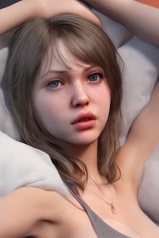 redshift style Mila Azul, full body, hyper realistic and detailed face, perfect body