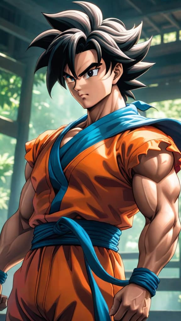  anime art, yamcha from dragon ball training intensely in the hyperbolic time chamber, mastering new techniques hyperrealistic, full body, detailed clothing, highly detailed, cinematic lighting, stunningly beautiful, intricate, sharp focus, f/1. 8, 85mm, (centered image composition), (professionally color graded), ((bright soft diffused light)), volumetric fog, trending on instagram, trending on tumblr, HDR 4K, 8K