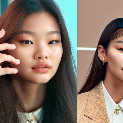  —style <photorealism>, (jennie kim, beautiful face), satisfied face, detailed face