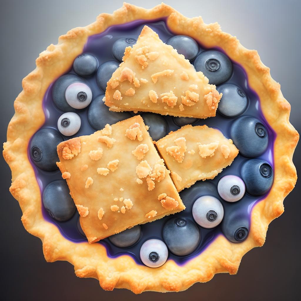  delicious, mouth-watering blueberry tart (fresh, ripe blueberries:1.7) (buttery, flaky crust:1.6) (sweet, tangy filling:1.5) (golden brown crust:1.4) hyperrealistic, full body, detailed clothing, highly detailed, cinematic lighting, stunningly beautiful, intricate, sharp focus, f/1. 8, 85mm, (centered image composition), (professionally color graded), ((bright soft diffused light)), volumetric fog, trending on instagram, trending on tumblr, HDR 4K, 8K