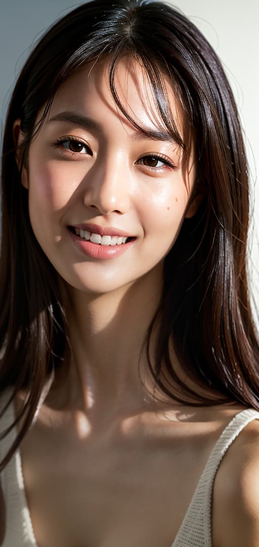  Best quality, masterpiece, ultra high res, (photorealistic:1.4), raw photo, (detail face:1.3), (realistic skin), deep shadow, dramatic lighting, beautiful, Japanese, intellectual, Erika Toda, cute, in her 40s, realistic, clean, healthy, mature vibe, bright, smiling, deep shadow, dramatic lighting, portrait, portrait size, unedited, symmetrical balance