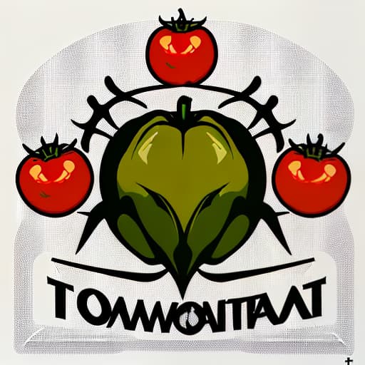  logo for tomato related products called vääärä tomaatti, (logo:1.3), vector graphics, brand, design, inspired, (straight:1.3), (symmetrical:0.4)