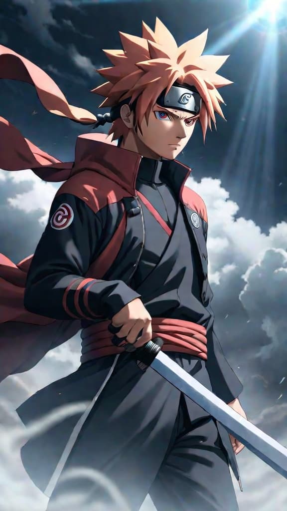  anime art of fugaku uchiha, naruto, showcasing hidden immense power with mysterious aura. hyperrealistic, full body, detailed clothing, highly detailed, cinematic lighting, stunningly beautiful, intricate, sharp focus, f/1. 8, 85mm, (centered image composition), (professionally color graded), ((bright soft diffused light)), volumetric fog, trending on instagram, trending on tumblr, HDR 4K, 8K