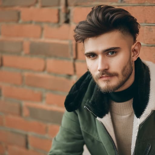 portrait+ style Russian queer blogger brunette hunk dude face