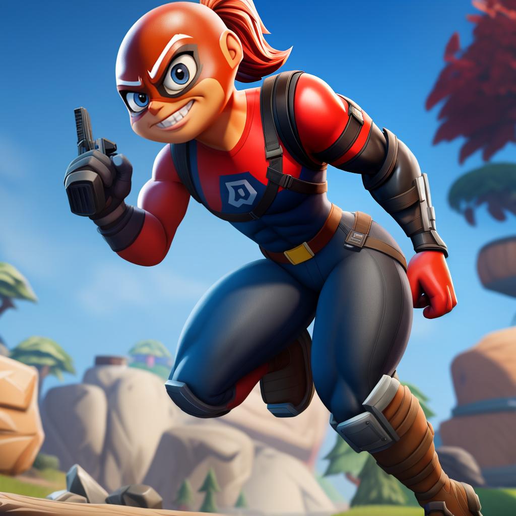  Dash (incredibles, Fortnite), full body, open eyes, masterpiece, 4k, fine details,