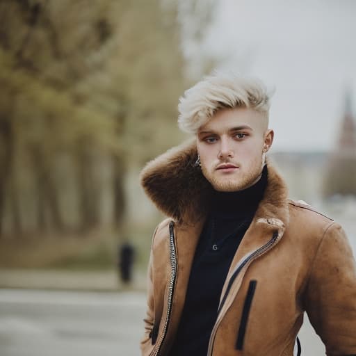 portrait+ style Russian LGBT queer match blonde hunk dude face