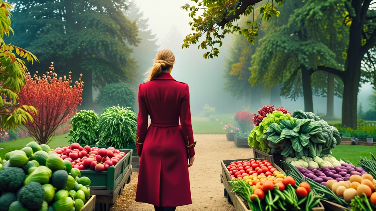  a vibrant garden scene transitioning through the months: budding spring flowers, lush summer vegetables, autumn harvest, and winter preparations. include seasonal colors, textures, and tools, showcasing the cyclical nature of gardening throughout the year. hyperrealistic, full body, detailed clothing, highly detailed, cinematic lighting, stunningly beautiful, intricate, sharp focus, f/1. 8, 85mm, (centered image composition), (professionally color graded), ((bright soft diffused light)), volumetric fog, trending on instagram, trending on tumblr, HDR 4K, 8K