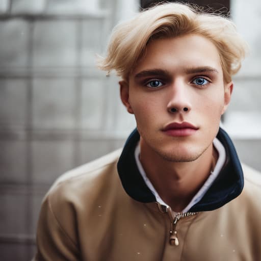 portrait+ style Russian LGBT queer twink blonde hunk dude face