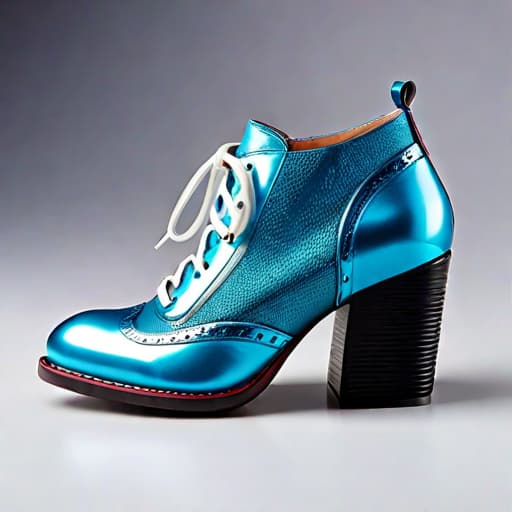  Create a photorealistic digital illustration of a unique design women’s shoe with angled balanced parts, unique soles, 8 centimetre height heel covered in soft, luxurious textured materials. The art style should blend elements of Osamu Tezuka, Vivienne Westwood, Irregular Choice and Dark Academia aesthetic hyperrealistic, full body, detailed clothing, highly detailed, cinematic lighting, stunningly beautiful, intricate, sharp focus, f/1. 8, 85mm, (centered image composition), (professionally color graded), ((bright soft diffused light)), volumetric fog, trending on instagram, trending on tumblr, HDR 4K, 8K