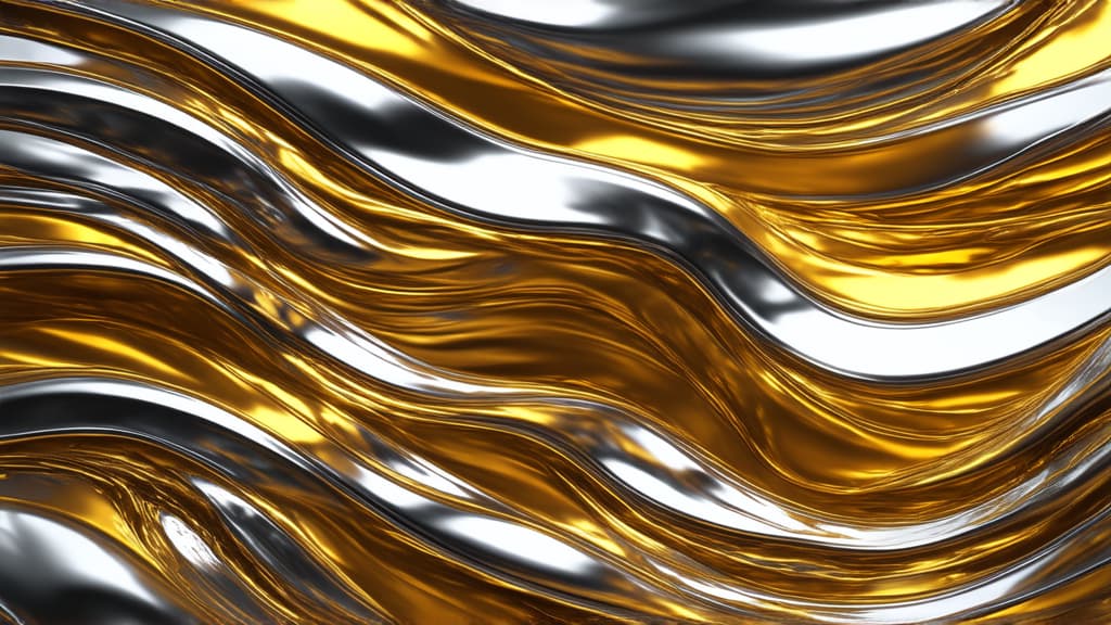  epic realistic, hyperdetailed, (cycles render:1.3), caustics, (glossy:0.58), (artstation:0.82),background of gold and silver waves ar 16:9