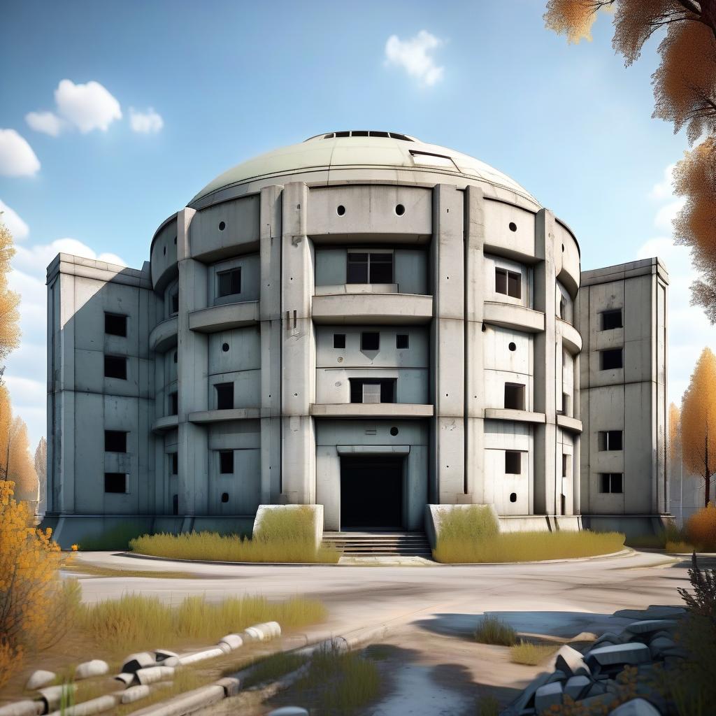  soviet concrete building for holding a combat position, game icon, world war ii, battlefield