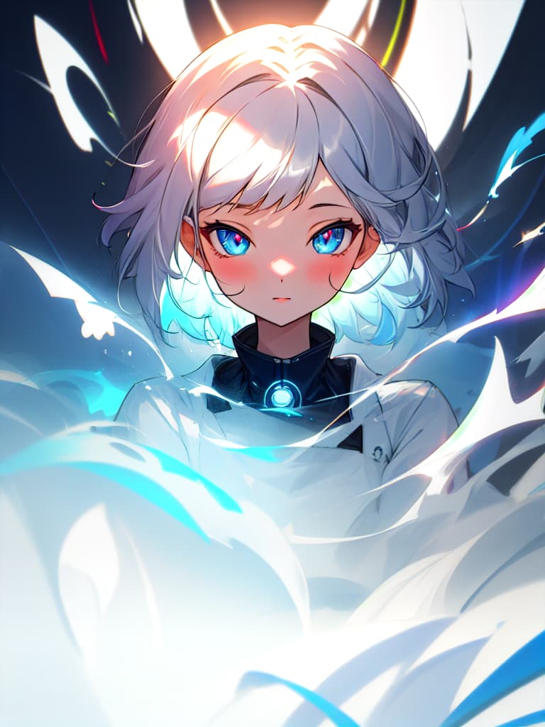  ((chibi character style)),1girl,portrait,abstract,vtuber,looking at viewer,medium hair,white,peace fingers hyperrealistic, full body, detailed clothing, highly detailed, cinematic lighting, stunningly beautiful, intricate, sharp focus, f/1. 8, 85mm, (centered image composition), (professionally color graded), ((bright soft diffused light)), volumetric fog, trending on instagram, trending on tumblr, HDR 4K, 8K