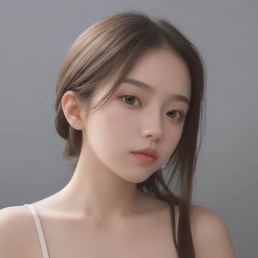  girl, best quality, solo, headshot, simple background