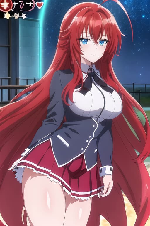  nackt,masterpiece, best quality, 1women, long red hair, looking at viewer, :3, cute, black school uniform, outdoors, streets, cowboy shot, curvy, (((blue eyes))), rias gremory, red hair, antenna hair, wavy hair, ((beautiful detailed eyes, beautiful detailed glow, lots of glow)), anime screencap