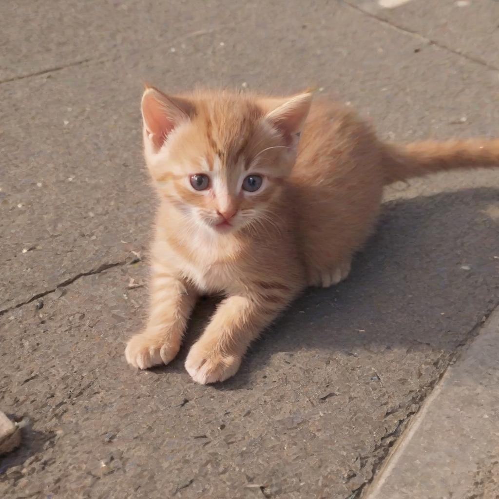  a little kitty named red lived near the schoolyard.