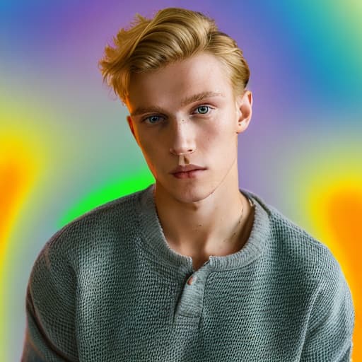 portrait+ style Russian LGBT queer twink blonde hunk dude face