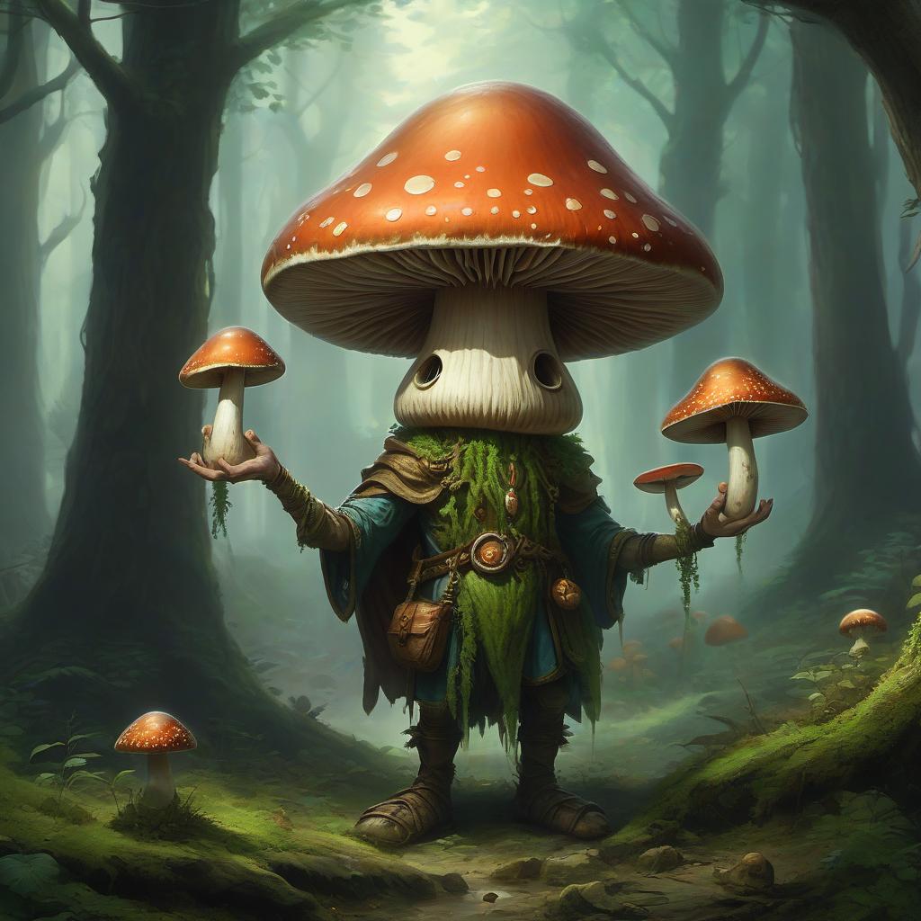  humanoid mushroom, druid, hkmagic