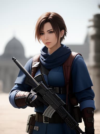  final fantasy soldier style jedi knight , ((best quality)), ((masterpiece)), highly detailed, absurdres, HDR 4K, 8K