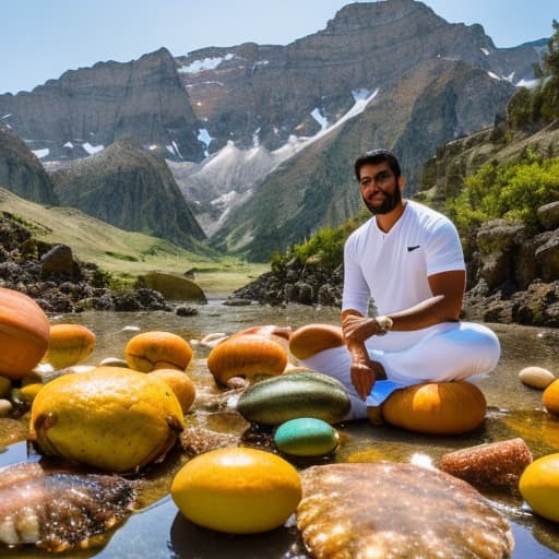 portrait+ style Dal tadka and Fish fry hyperrealistic, full body, detailed clothing, highly detailed, cinematic lighting, stunningly beautiful, intricate, sharp focus, f/1. 8, 85mm, (centered image composition), (professionally color graded), ((bright soft diffused light)), volumetric fog, trending on instagram, trending on tumblr, HDR 4K, 8K