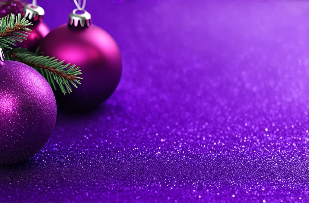  purple christmas baubles on purple background ar 3:2 {prompt}, maximum details