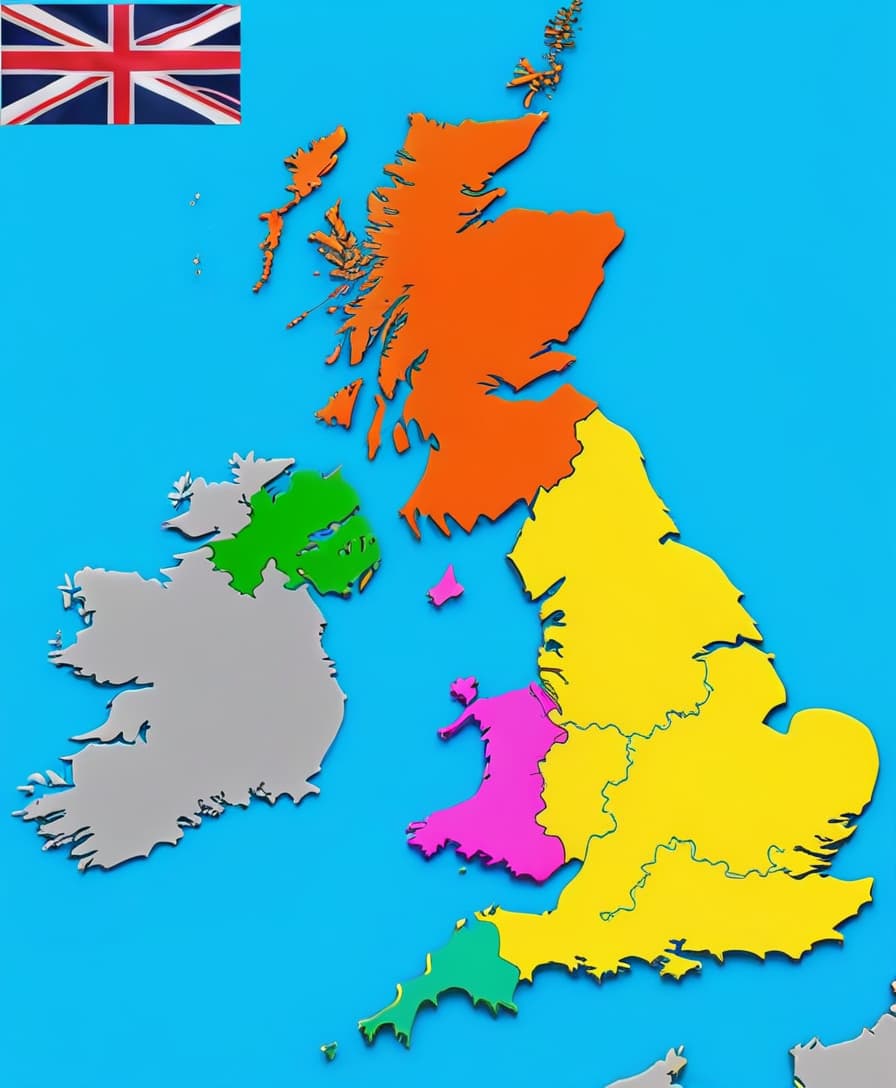  map of the united kingdom hyperrealistic, full body, detailed clothing, highly detailed, cinematic lighting, stunningly beautiful, intricate, sharp focus, f/1. 8, 85mm, (centered image composition), (professionally color graded), ((bright soft diffused light)), volumetric fog, trending on instagram, trending on tumblr, HDR 4K, 8K