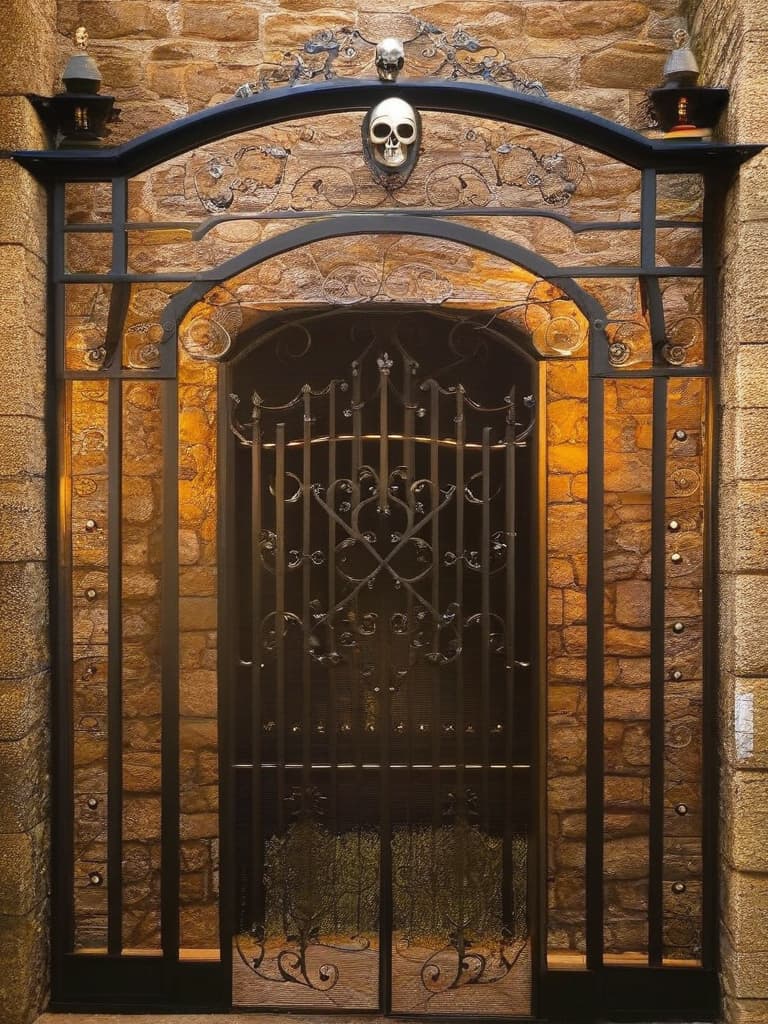  skull wall gate