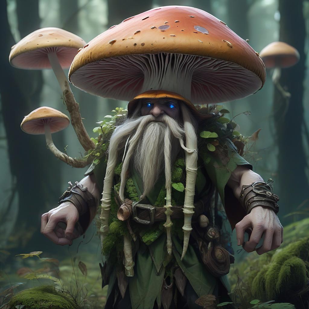  humanoid mushroom, druid