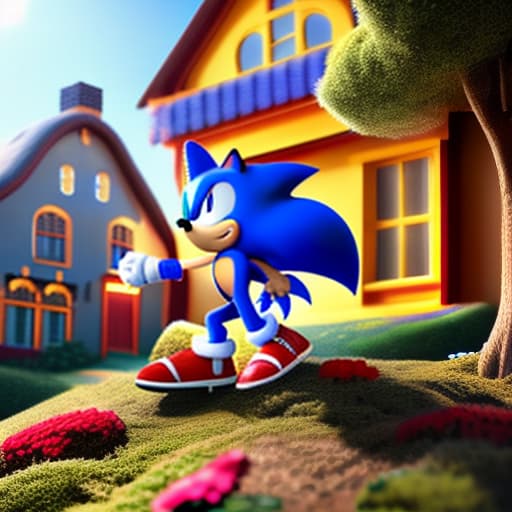 wa-vy style Sonic y Shadow estando juntos hyperrealistic, full body, detailed clothing, highly detailed, cinematic lighting, stunningly beautiful, intricate, sharp focus, f/1. 8, 85mm, (centered image composition), (professionally color graded), ((bright soft diffused light)), volumetric fog, trending on instagram, trending on tumblr, HDR 4K, 8K